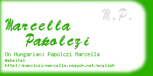 marcella papolczi business card
